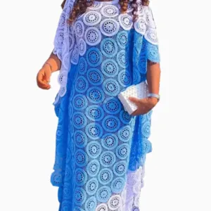 Boubou africain en dentelle pour un style chic