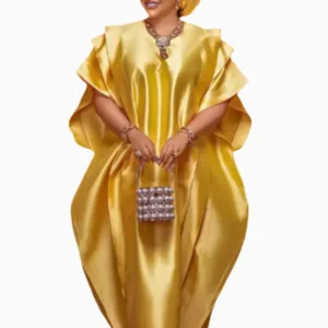 Boubou Femme Chic avec foulard élégant