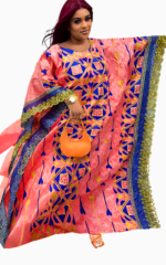 Boubou Femme Côte d'Ivoire en tissu africain coloré