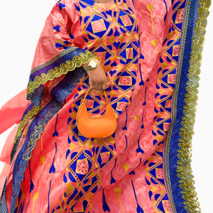 Boubou Femme Côte d'Ivoire en tissu africain coloré