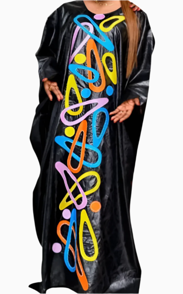 Vêtement traditionnel africain pour femme, boubou élégant