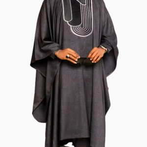 Boubou homme simple en tissu africain élégant