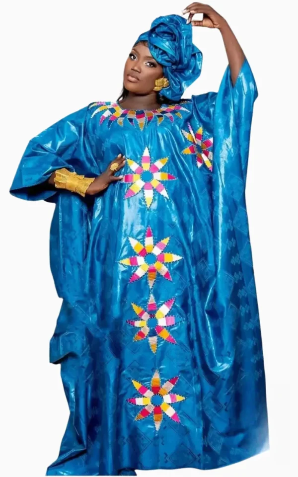 boubou-indigo-femme-1 Boubou Indigo Femme, vêtement traditionnel africain