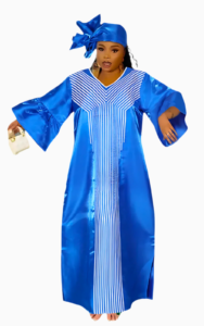Robe traditionnelle Ivoirienne pour femme, style africain