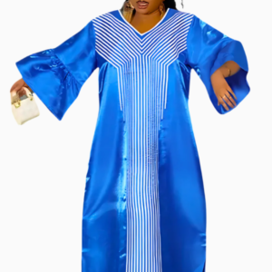 Robe traditionnelle Ivoirienne pour femme, style africain