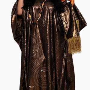 Boubou marron femme pour mariage élégant et traditionnel