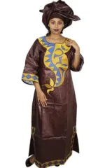 Boubou femme en imprimé africain stylé et confortable