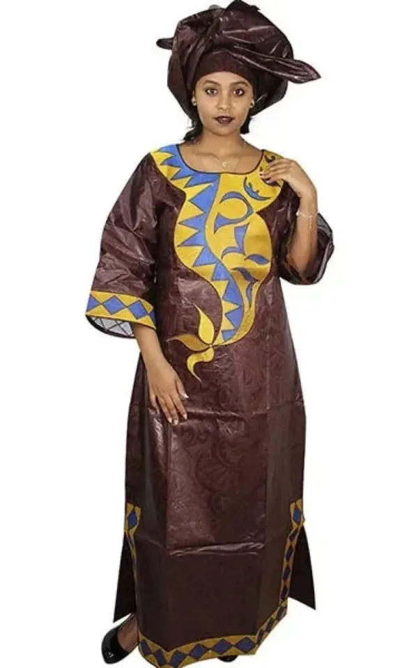 Boubou femme en imprimé africain stylé et confortable