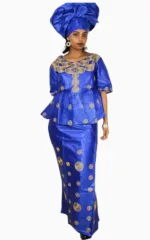 Boubou sénégalais femme élégant et coloré
