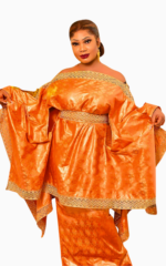 Boubou Sénégalais Femme 2 Pièces élégant et coloré