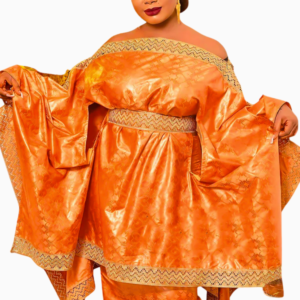 Boubou Sénégalais Femme 2 Pièces élégant et coloré