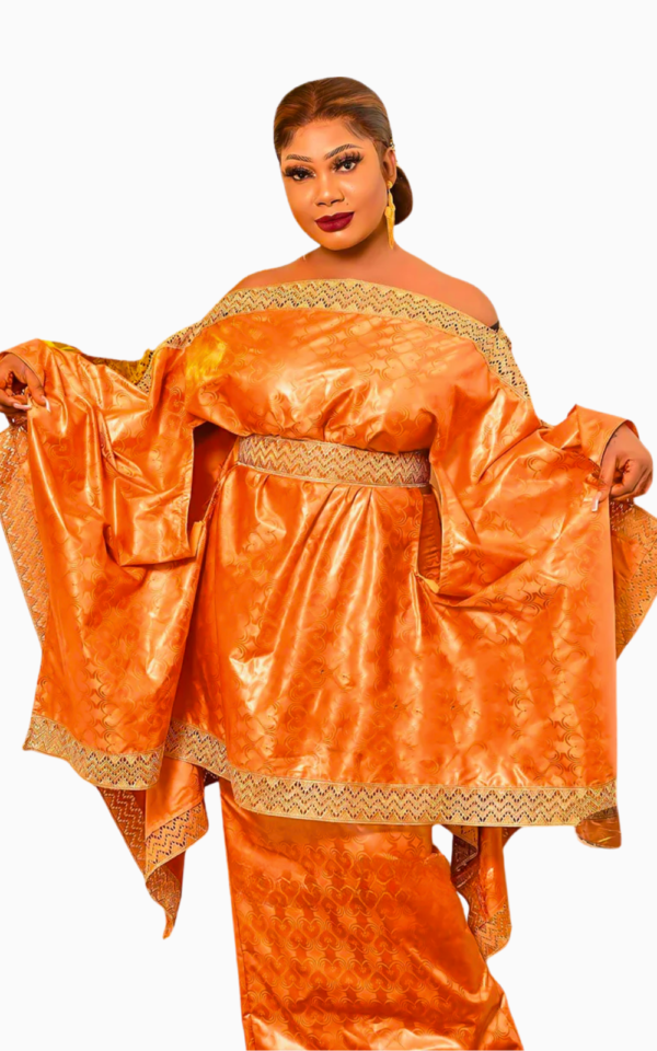 boubou-senegalais-femme-2-pieces-1 Boubou Sénégalais Femme 2 Pièces élégant et coloré