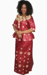 Boubou africain femme avec motifs uniques