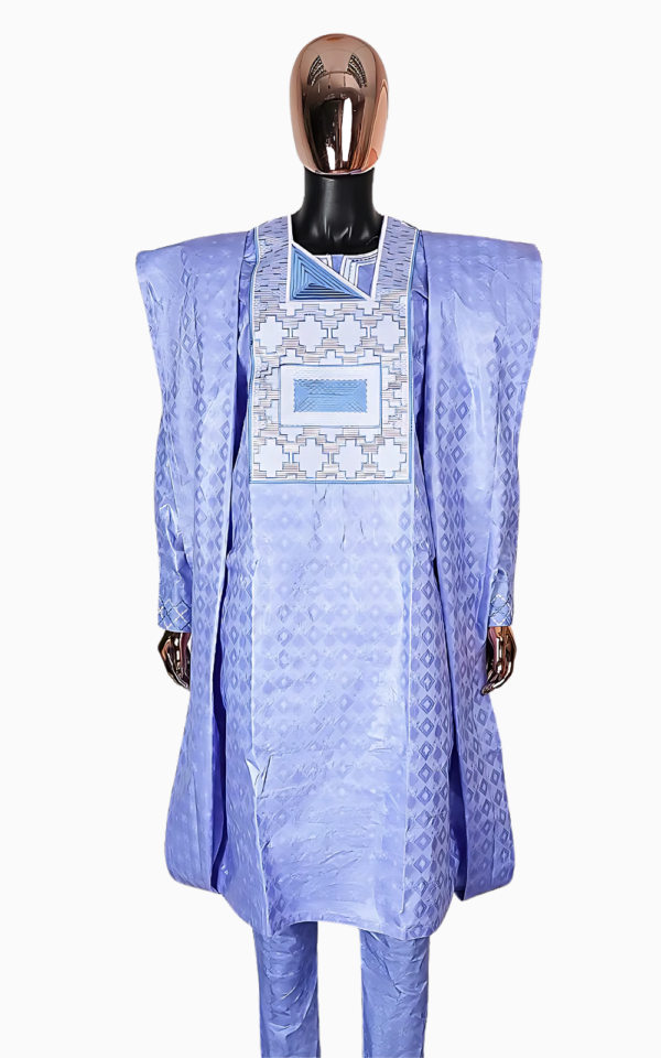 Boubou Sénégalais pour homme en tissu traditionnel africain