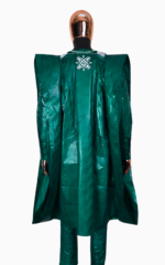 Boubou vert pour homme, style sénégalais élégant
