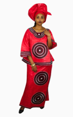 Vêtement africain pour femme, boubou coloré et stylé