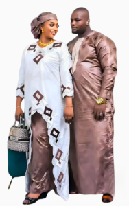 Variantes colorées de boubou africain femme tendance