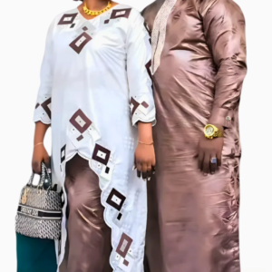 Variantes colorées de boubou africain femme tendance