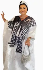 Robe boubou stylée inspirée du Sénégal