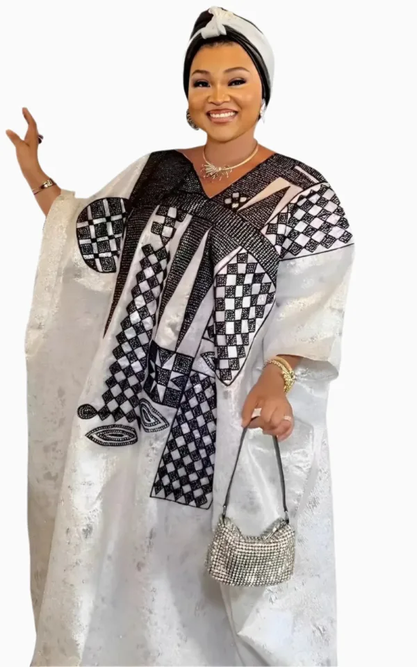 Robe boubou stylée inspirée du Sénégal