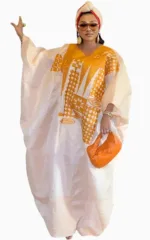 Mode africaine femme avec motifs sénégalais