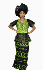 Boubou Tunique Femme élégante en tissu africain
