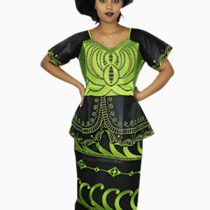 Boubou Tunique Femme élégante en tissu africain