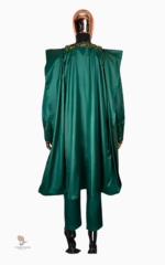 Vêtement africain vert, boubou pour homme élégant