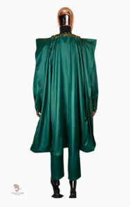 Vêtement africain vert, boubou pour homme élégant