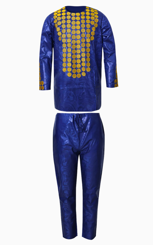 boubou-wax-homme-2-pieces-1 Boubou Wax Homme 2 Pièces - Vêtement traditionnel africain
