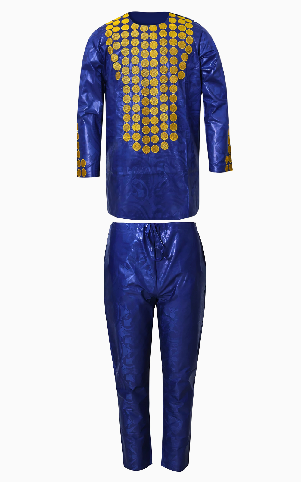 Boubou Wax Homme 2 Pièces - Vêtement traditionnel africain