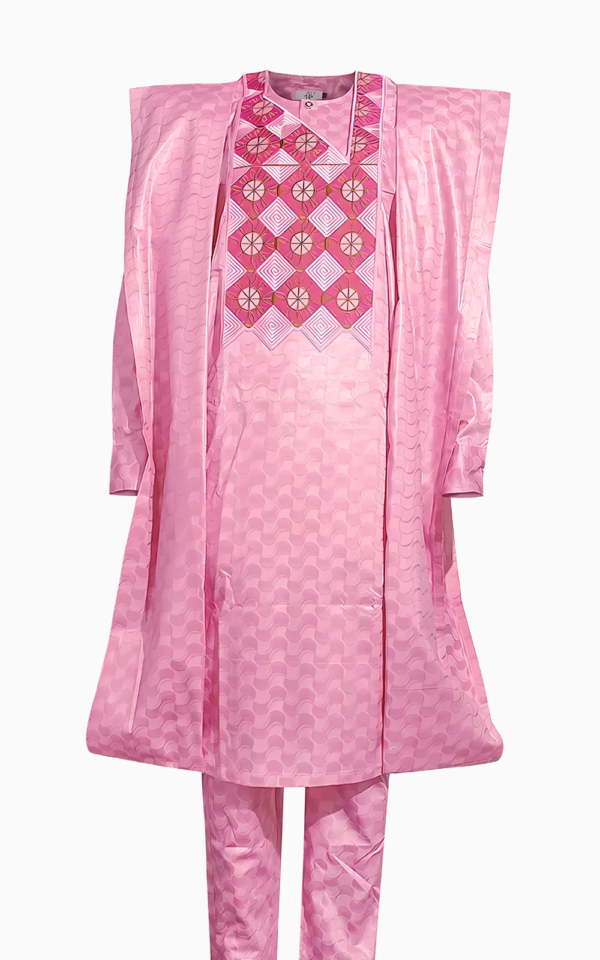 Vêtement africain pour homme, boubou wolof stylisé et coloré