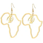 Boucle d'oreille Adinkra à motifs africains