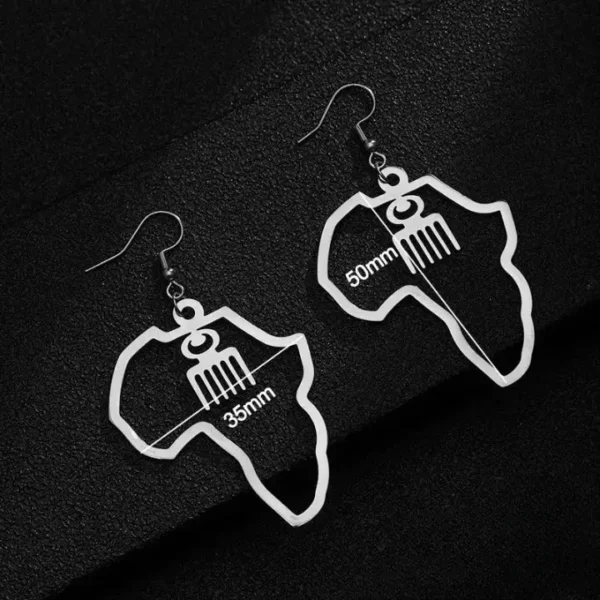 Boucle d'oreille unique aux motifs Adinkra