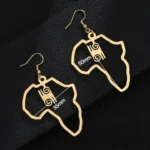 Accessoire mode africain, boucle d'oreille Adinkra