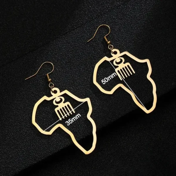 Bijou traditionnel africain, boucle d'oreille Adinkra