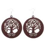 Design unique de boucle d'oreille africaine
