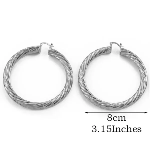 Boucle d'oreille ronde pour style bohème