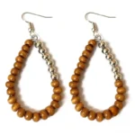 Boucle d'oreille en perles inspirée de l'Afrique