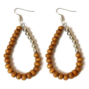 Boucle d'oreille en perles inspirée de l'Afrique