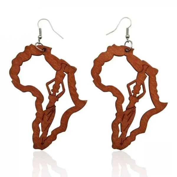 Bijou en bois inspiré de l'Afrique