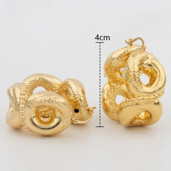 Boucle d'oreille africaine en style créole