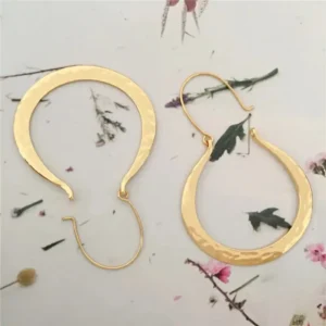 Boucles d'oreilles artisanales en métal