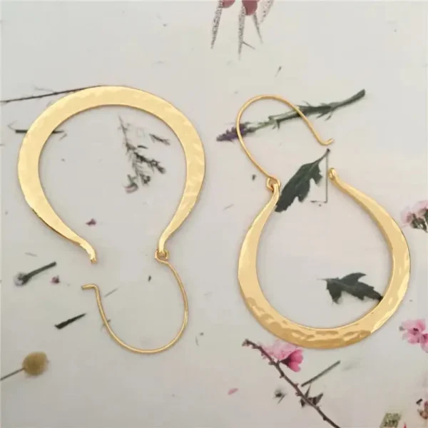 Boucles d'oreilles artisanales en métal