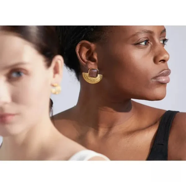 Design d'éventail africain pour boucles d'oreilles