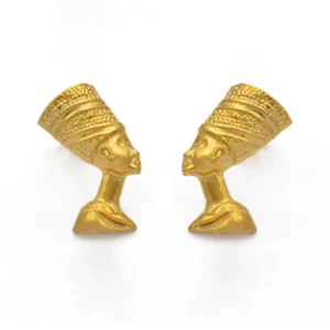 Boucle d'oreille Nefertiti en or