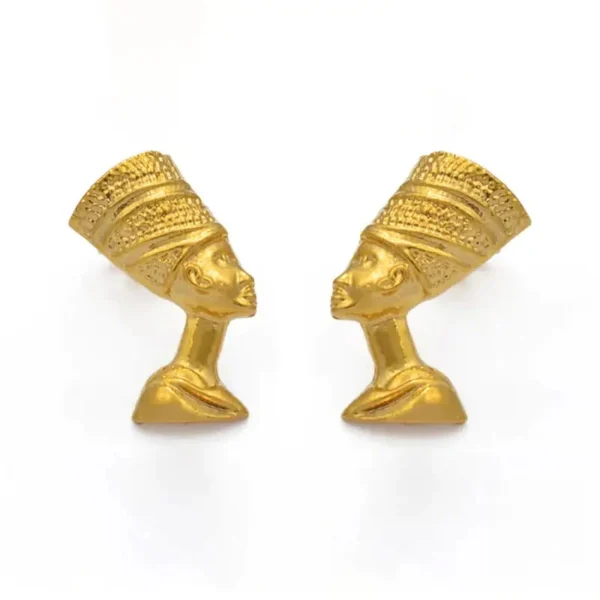 Boucle d'oreille Nefertiti en or