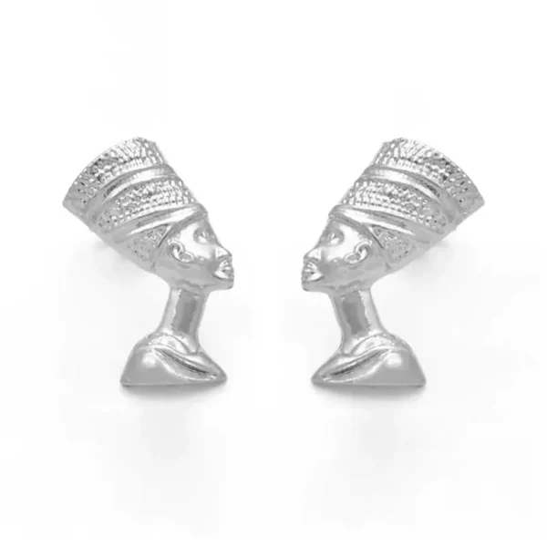 Boucle d'oreille africaine dorée Nefertiti