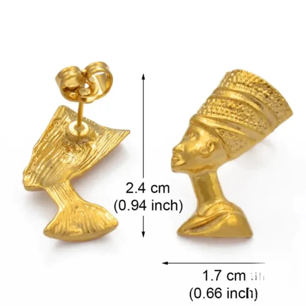 Accessoire mode Nefertiti en or brillant