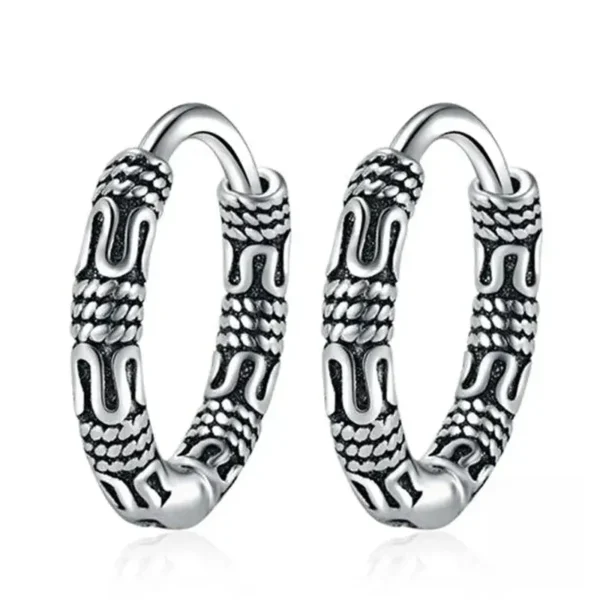 boucle-doreille-africaine-argent-1 Boucle d'oreille en argent africaine élégante